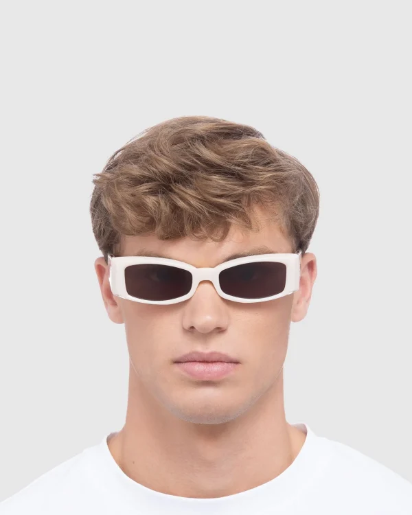 Best Sale LE SPECS Afends X Pretense Sunglasses Off White