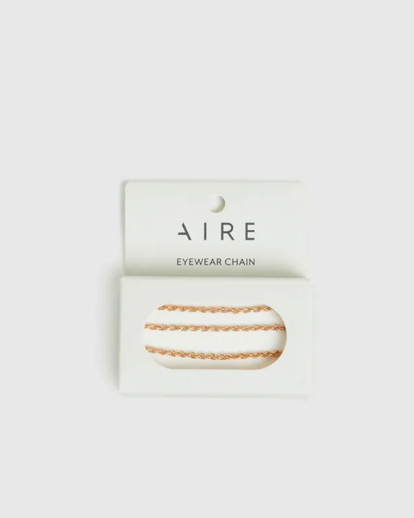 Cheap AIRE Metal Rope Chain Gold