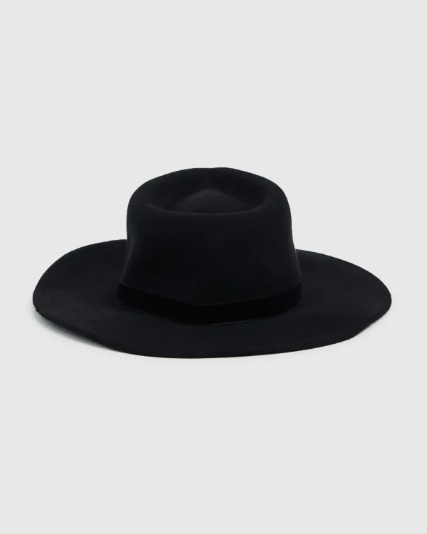 Cheap SUBTITLED Amara Felt Hat Black