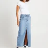 Sale LEVIS Ankle Column Denim Maxi Skirt Please Hold