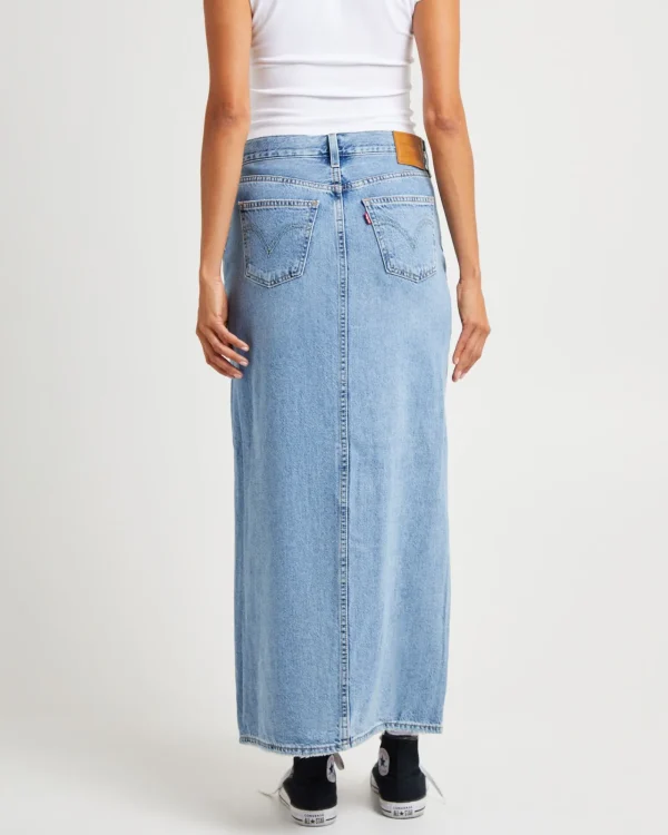 Sale LEVIS Ankle Column Denim Maxi Skirt Please Hold