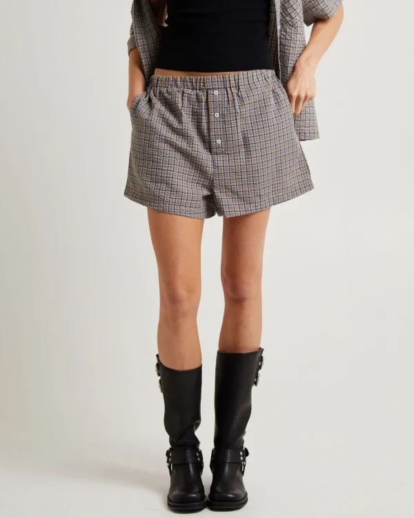 Fashion INSIGHT Artisan Check Boxer Shorts In Assorted