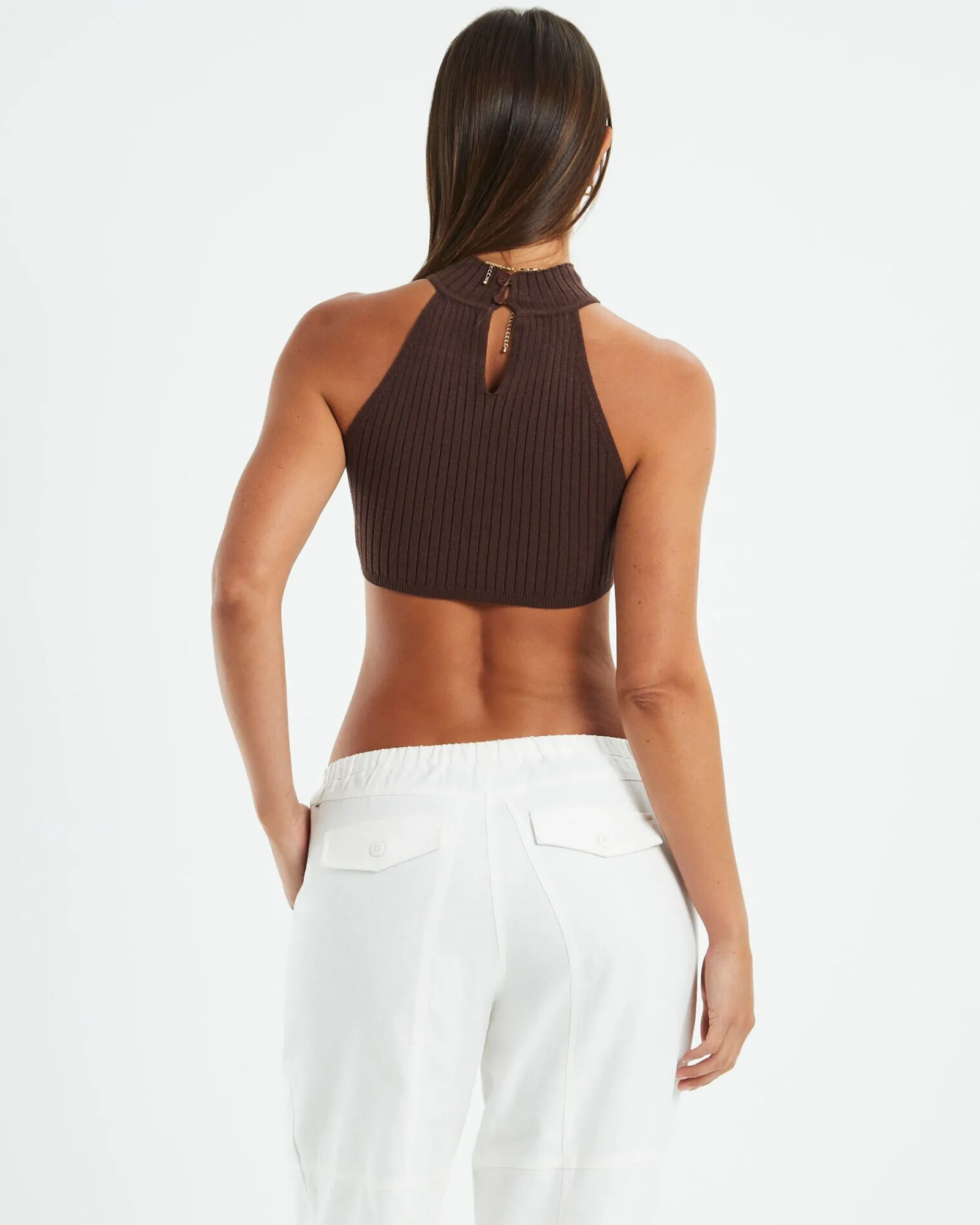 athena_high_neck_knit_top_1.webp Best Sale SUBTITLED Athena High Neck Knit Top Mocha Brown