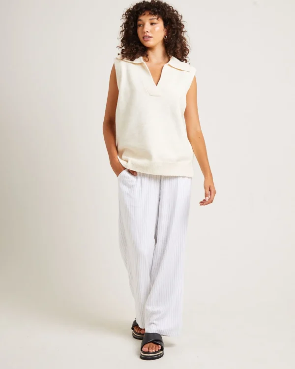 Cheap SUBTITLED Avari Knit Vest Oat