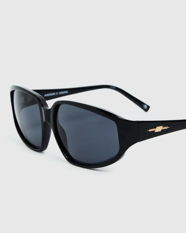 New LE SPECS Avenger Sunglasses Smoke Mono Black