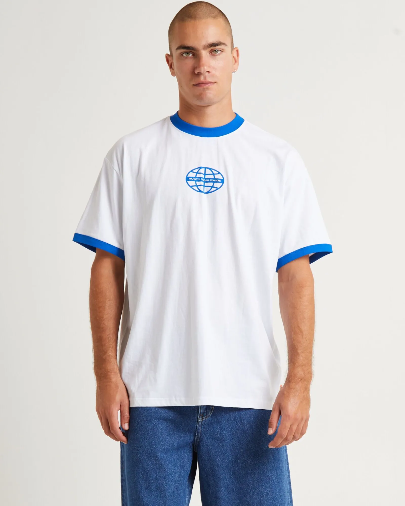 b_line_flo_short_sleeve_t_0.webp Sale RUSTY B Line Flo Short Sleeve T-Shirt White