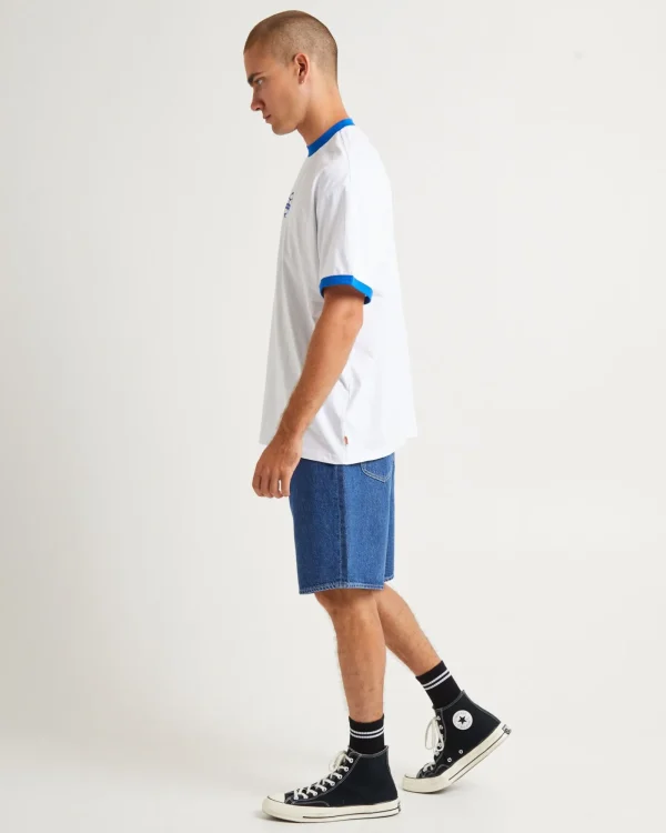 Sale RUSTY B Line Flo Short Sleeve T-Shirt White