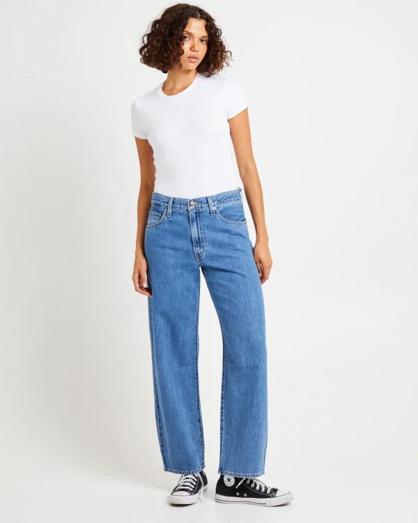 Best LEVIS Baggy Dad Jeans Hold My Purse Blue