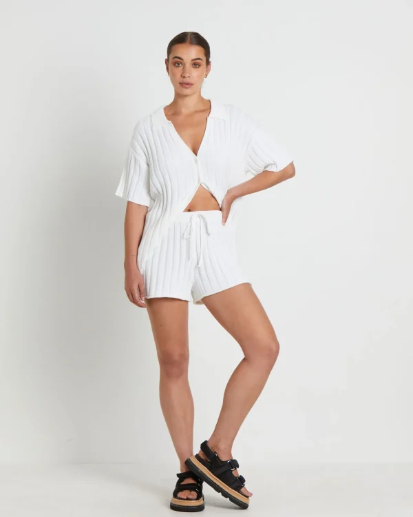 Store SUBTITLED Bambi Knit Shorts In White