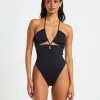 Discount SUBTITLED Bandeau One Piece In Black