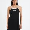 Clearance X GIRL Basic Oval Logo Tennis Dress Black