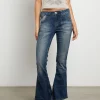 Shop BDG URBAN OUTFITTERS Bdg Tiana Low Rise Flare Jeans In Dark Vintage