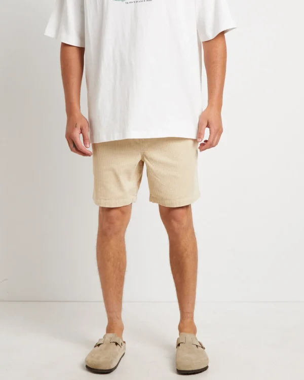 Cheap INSIGHT Bedford Cord Shorts In Latte