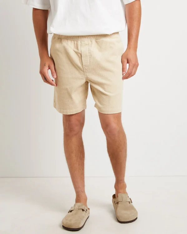 Cheap INSIGHT Bedford Cord Shorts In Latte