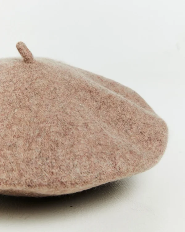 Sale SUBTITLED Belle Beret Biscuit Brown