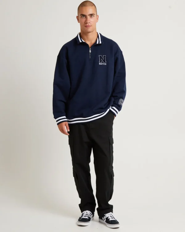 Online NAUTICA Beta 1/4 Zip Top Dark Navy