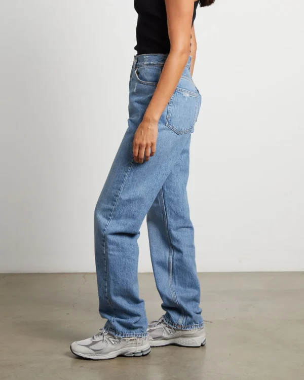 Cheap DR DENIM Beth Jeans Blue Jay Worn Hem