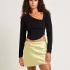 New ALICE IN THE EVE Bianka Cut Out Compact Knit Top