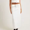 Best INSIGHT Billy Denim Maxi Skirt Vintage White