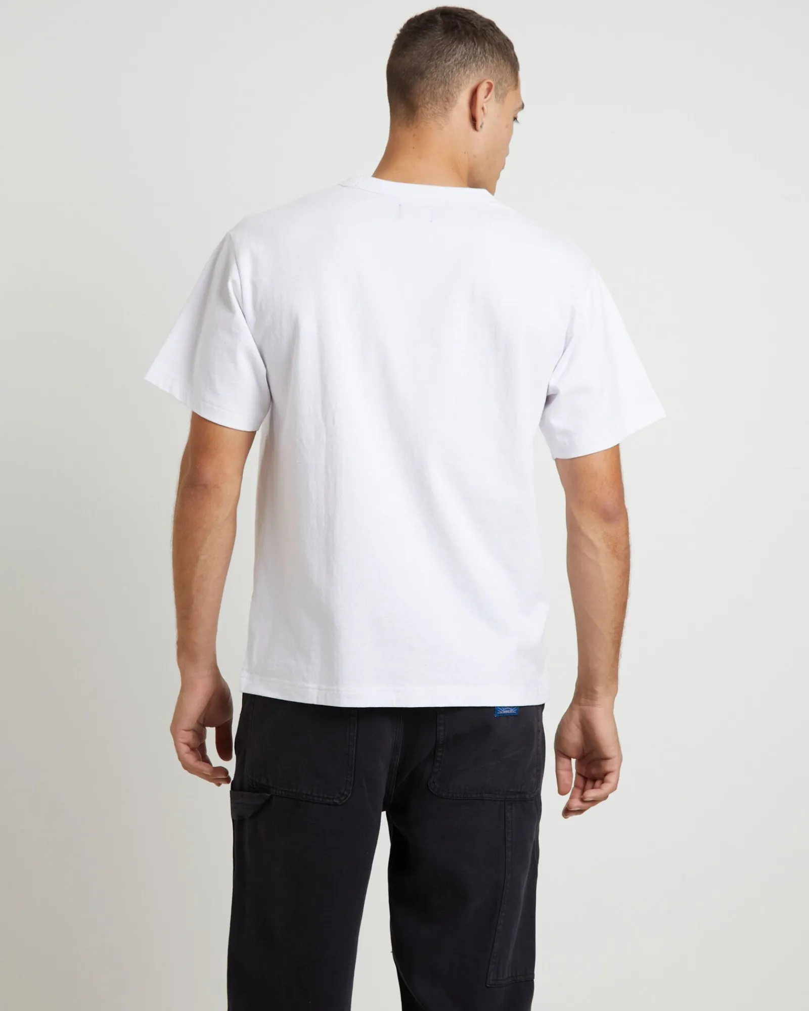 blind_as_a_bat_short_slee_1.webp Best Sale LARRIET Blind As A Bat Short Sleeve T-Shirt In White
