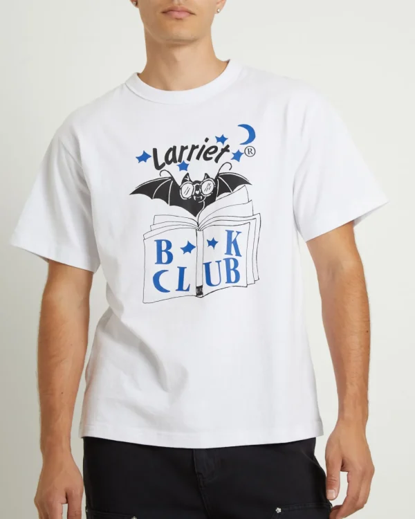 Best Sale LARRIET Blind As A Bat Short Sleeve T-Shirt In White