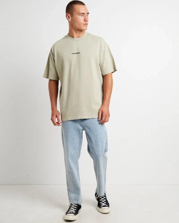 Best BLACK NOISE WHITE RAIN Bnwr Logo Short Sleeve T-Shirt In Stone