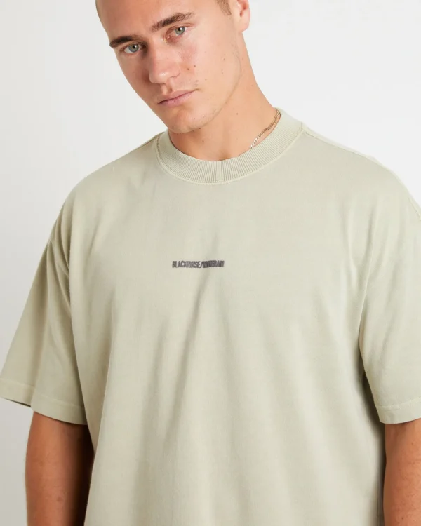 Best BLACK NOISE WHITE RAIN Bnwr Logo Short Sleeve T-Shirt In Stone