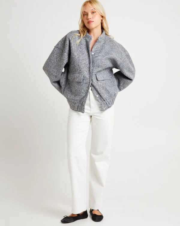 Best Sale SUBTITLED Boucle Bomber Jacket
