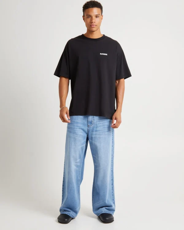 Outlet BLACK NOISE WHITE RAIN Boxer Short Sleeve T-Shirt
