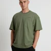 New COLUMBIA Break It Down Short Sleeve T-Shirt In Moss Stone Green