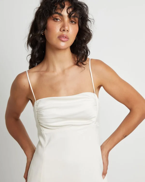 Shop ALICE IN THE EVE Brooke Push Up Mini Slip Dress In Ivory
