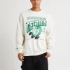 Store MITCHELL & NESS Brush Off 2.0 Celtics Crew White Marle