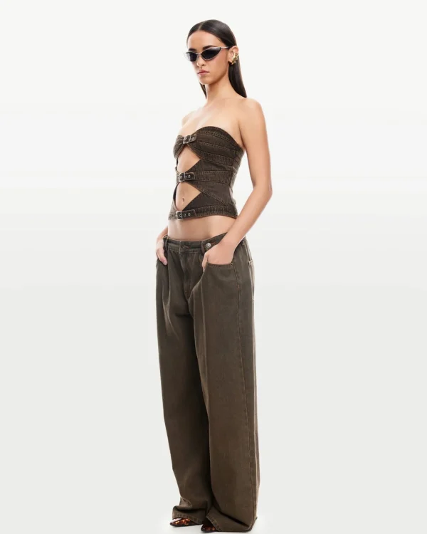 Flash Sale LIONESS Buckle Corset Top