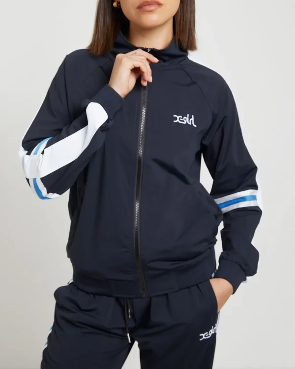 New X GIRL Butterfly Zip Jacket In Black