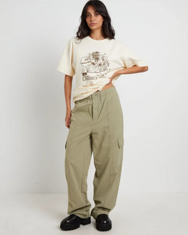 New LARRIET Cargo Pants In Sage