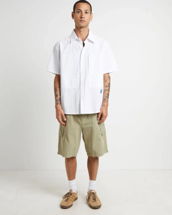 Cheap LARRIET Cargo Shorts In Sage