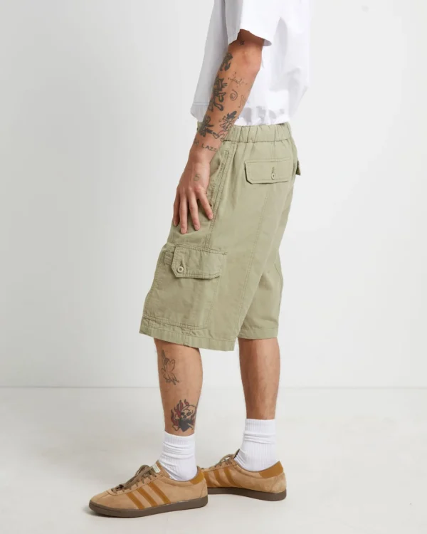 Cheap LARRIET Cargo Shorts In Sage