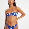 Clearance SUBTITLED Charlie Bandeau Bikini Set In Blue