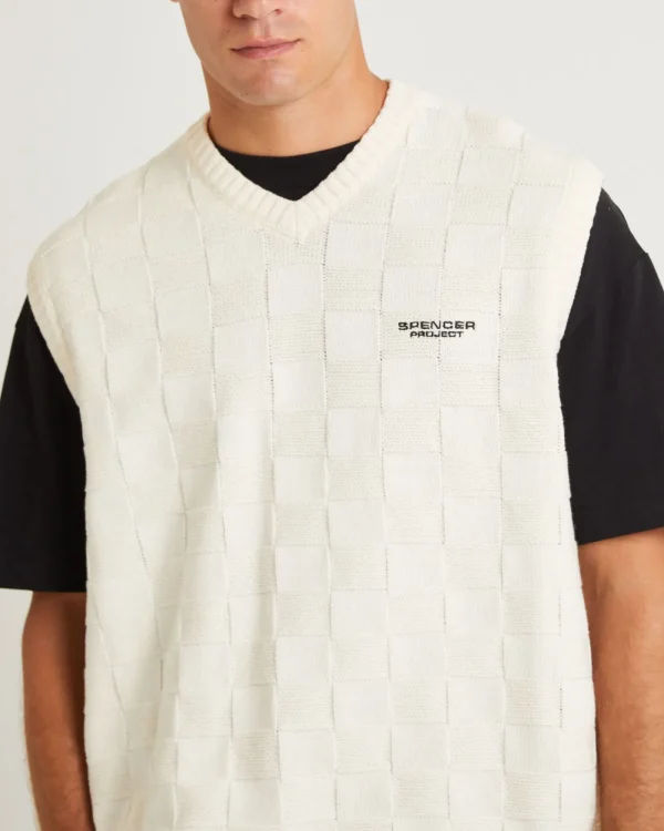 Discount SPENCER PROJECT Check Knit Vest