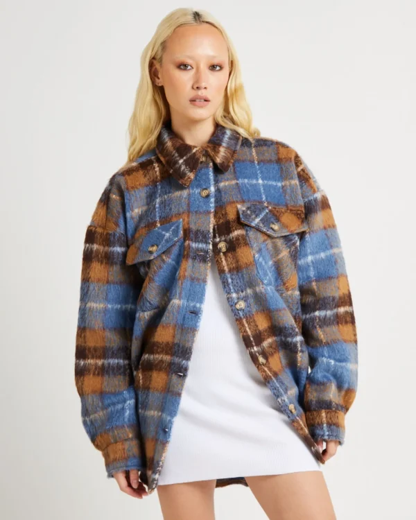 Shop SUBTITLED Check Shacket