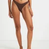 Discount SUBTITLED Cheeky Bikini Bottoms In Coffee Brown