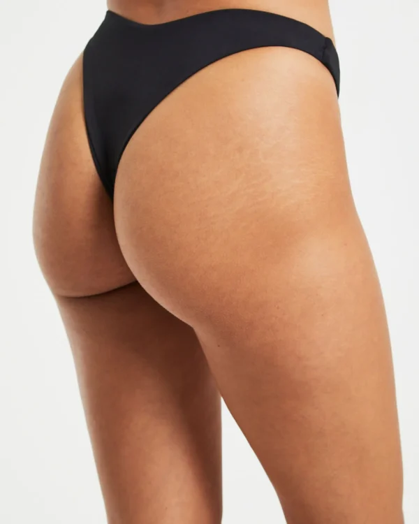 Hot SUBTITLED Cheeky Bikini Bottoms In Black