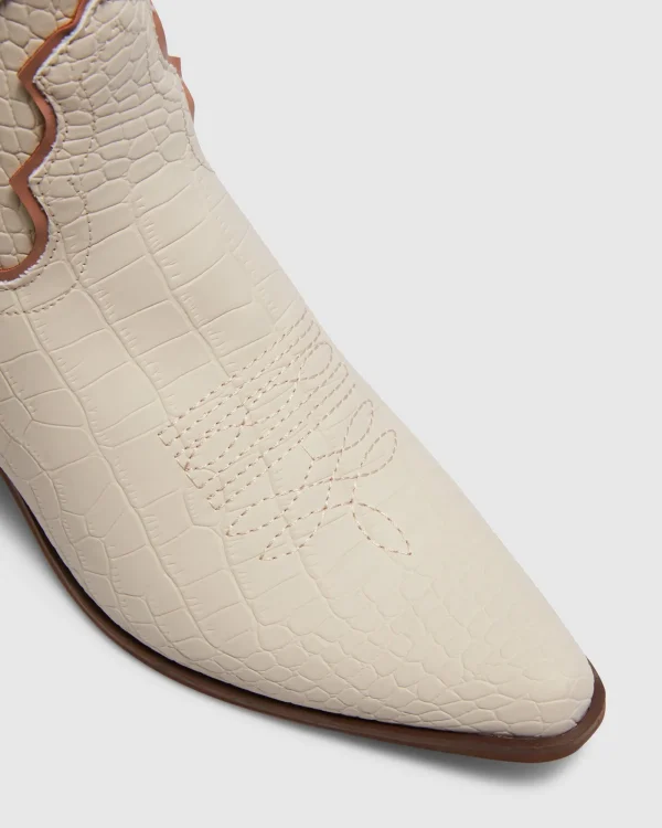 Shop THERAPY Chicago Boots Bone Croc