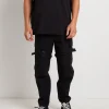 New STANDARD JEAN CO Chicane Cargo Pants In Black