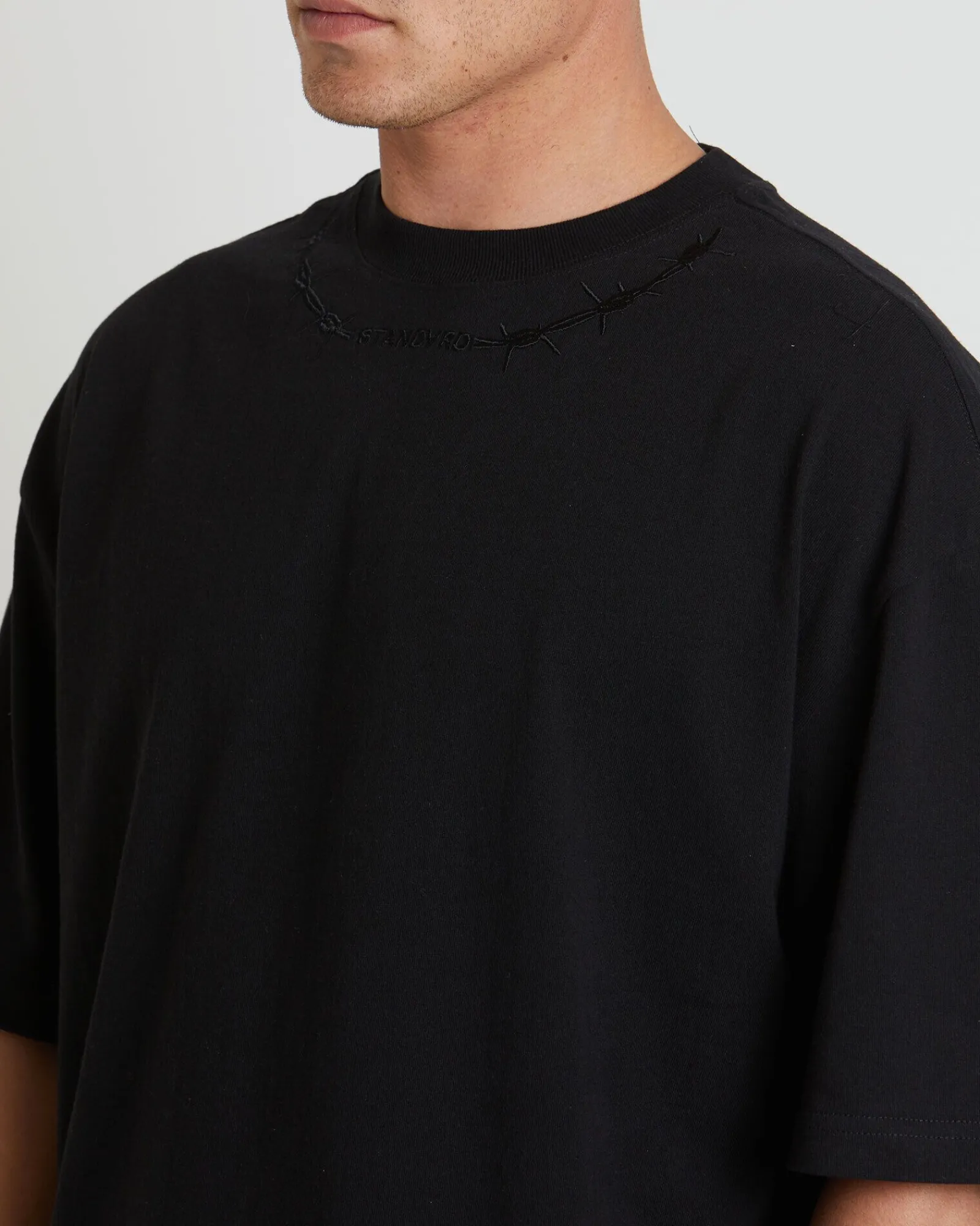 choked_short_sleeve_tshir_4.webp Cheap STANDARD JEAN CO Choked Short Sleeve T-Shirt In Black