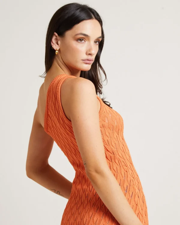 Outlet SNDYS Claire One Shoulder Mini Dress In Orange