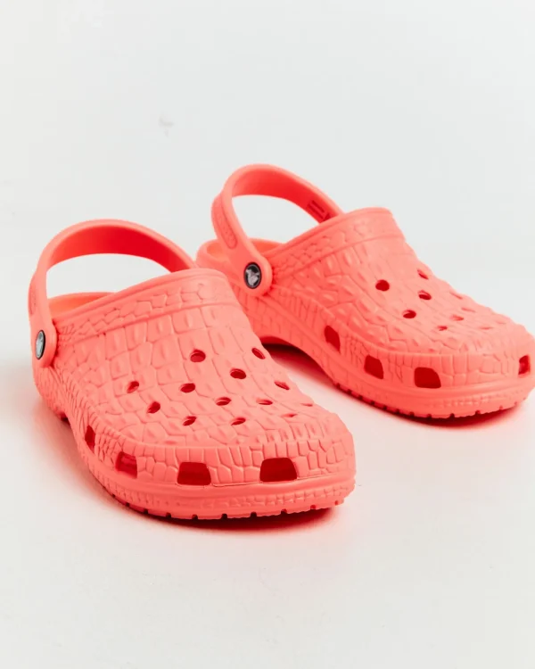 Cheap CROCS Classic kin Clogs Guava