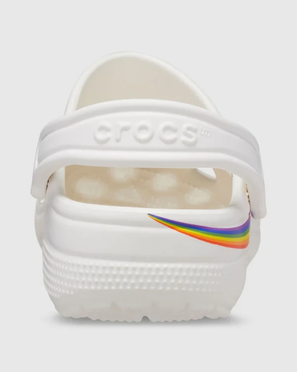 Shop CROCS Classic Rainbow Dye Clogs