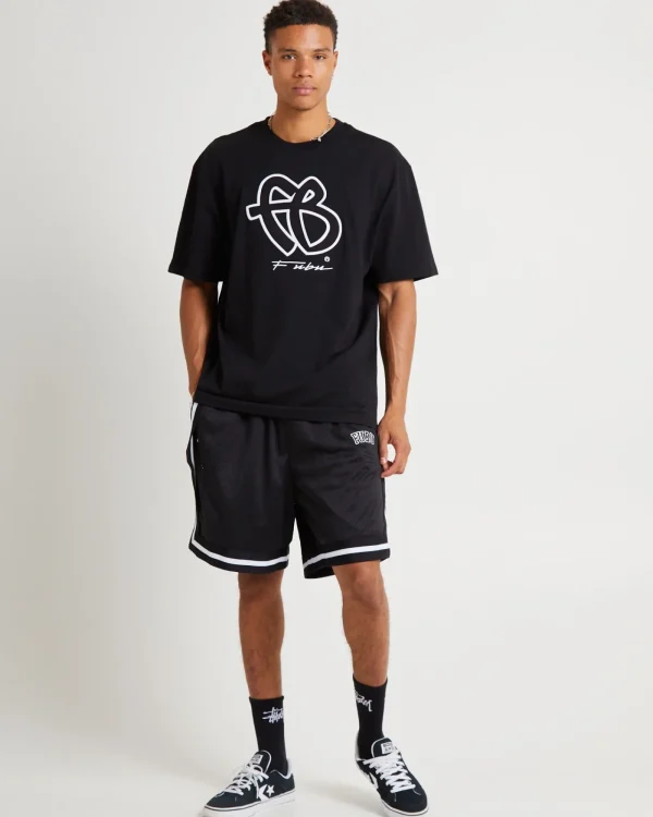 Outlet FUBU Classic Short Sleeve T-Shirt Black/White