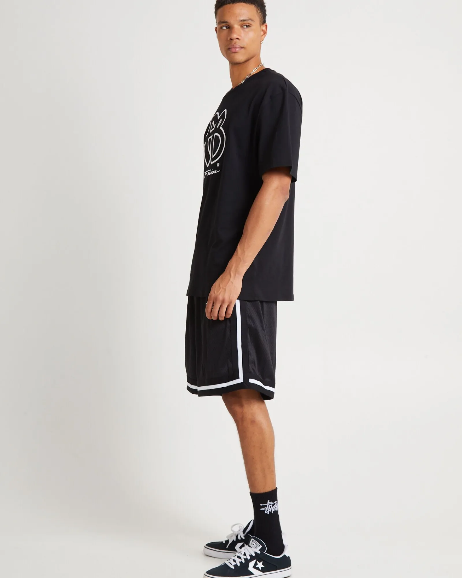 classic_short_sleeve_tshi_3.webp Outlet FUBU Classic Short Sleeve T-Shirt Black/White